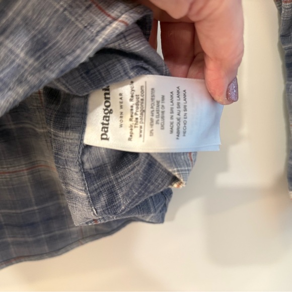 Patagonia Women's Long-Sleeve Plaid Snap Shirt – Slate Blue - Picture 3 of 5
